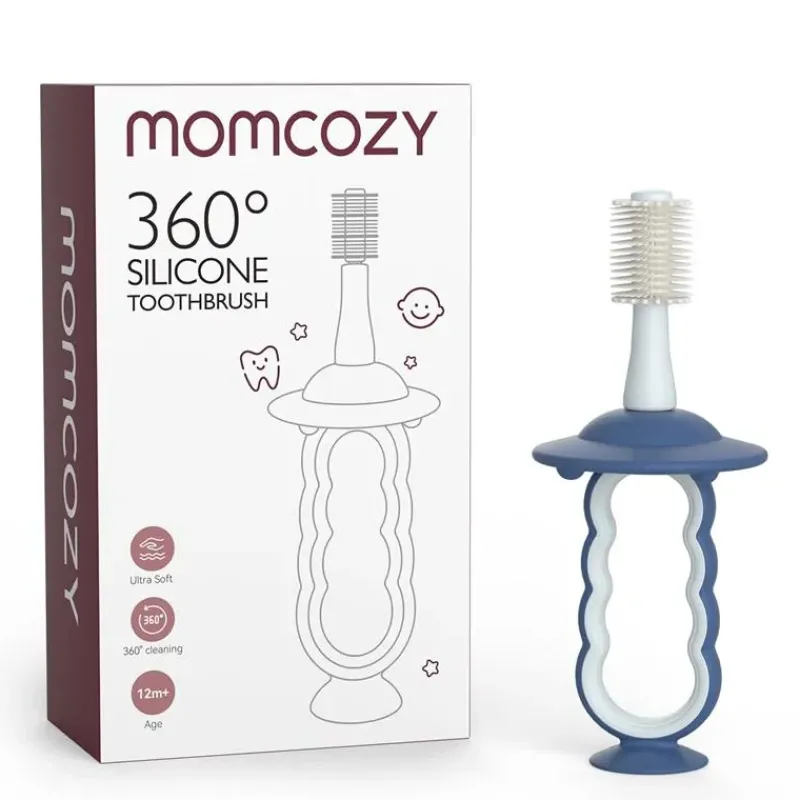 Momcozy Oral & Nasal Care*- Toothbrush, Blue