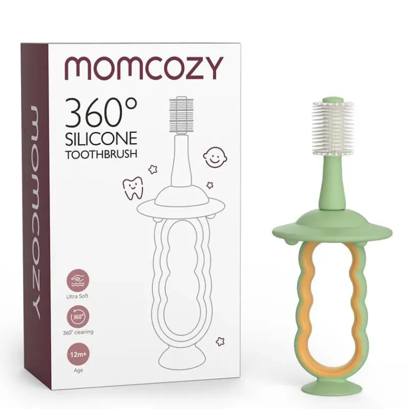 Momcozy Oral & Nasal Care*- Toothbrush, Green