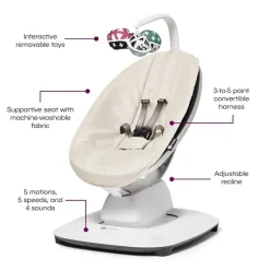 4 Moms Bouncers, Swings & Rockers*4Moms - Mamaroo Multi-Motion, Baby Birch