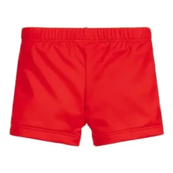 Moschino Baby Swimming Clothes*- Baby Boy Swimshorts With Bear In Sunglasses, Red