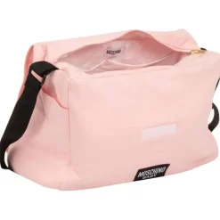 Moschino Diaper Backpacks*Baby - Diaper Bag With Changing Mt Bear Logo Print, Pink