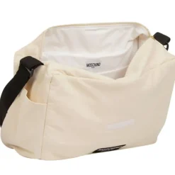 Moschino Diaper Backpacks*Baby - Diaper Bag With Changing Mt Bear Logo Print, Beige