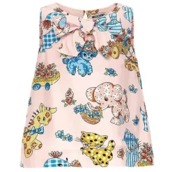 Moschino Dresses|Baby Dresses & Skirts*Baby - Girl All-Over Animal Printed With Bow, Pink