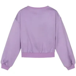 Moschino Baby Tops*Baby - Girl Cropped Sweatshirt With Giraffe, Purple