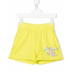 Moschino Baby Shorts, Jeans & Pants*Baby - Girl Shorts With Small Elephant Logo, Yellow