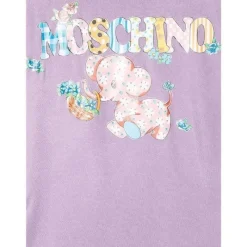 Moschino Baby Tops*Baby - Girl T-Shirt With Elephant, Lilac