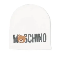 Moschino Baby Hats*Baby - Hat With Large Graphic, Grey