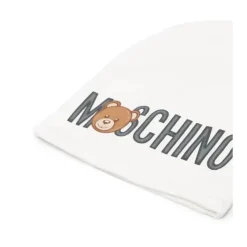 Moschino Baby Hats*Baby - Hat With Large Graphic, Grey