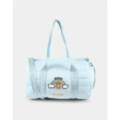 Moschino Convertible Backpacks*Baby - Logo Straps Diaper Bag With Changing Mat, Light Blue
