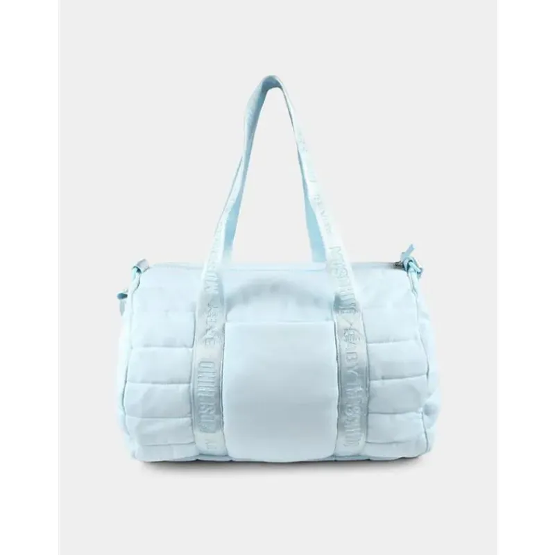 Moschino Convertible Backpacks*Baby - Logo Straps Diaper Bag With Changing Mat, Light Blue