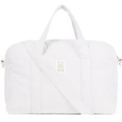 Moschino Convertible Backpacks*Baby - Striped Diaper Bag With Bear Patch Changing Mat Beige