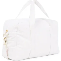 Moschino Convertible Backpacks*Baby - Striped Diaper Bag With Bear Patch Changing Mat Beige