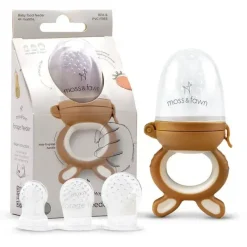 Moss u0026 Fawn Frozen|Food Feeder*Moss & Fawn - Forage Feeder, Soothing Silicone Frozen Baby Food Teething Toy, Foliage