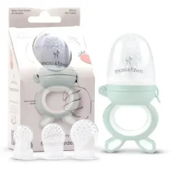 Moss u0026 Fawn Frozen|Food Feeder*Moss & Fawn - Forage Feeder, Soothing Silicone Frozen Baby Food Teething Toy, Fern