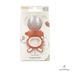 Moss u0026 Fawn Frozen|Food Feeder*Moss & Fawn - Forage Feeder, Soothing Silicone Frozen Baby Food Teething Toy, Terracotta