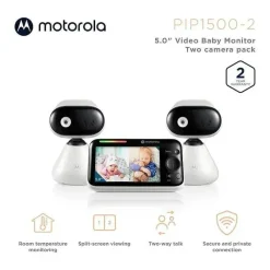 Motorola Video Monitors*- 2 Camaras Baby Monitor PIP1500 Video Baby Monitor