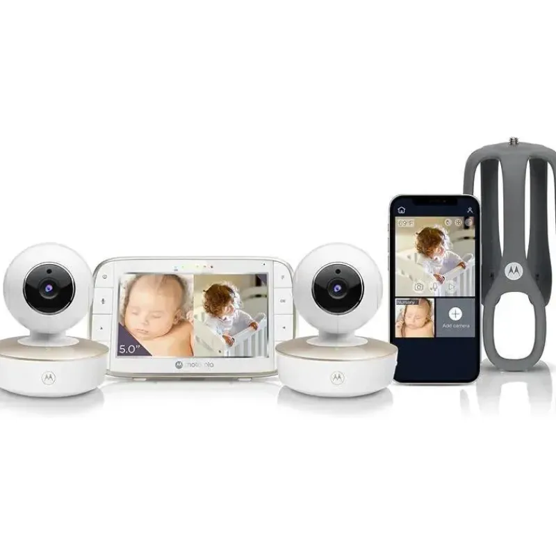 Motorola Wi-Fi Monitors*- 2 Cameras Wifi Baby Monitor with Crib Mount