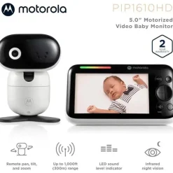Motorola Wi-Fi Monitors*- 5 Motorized Video Baby Monitor With Camera