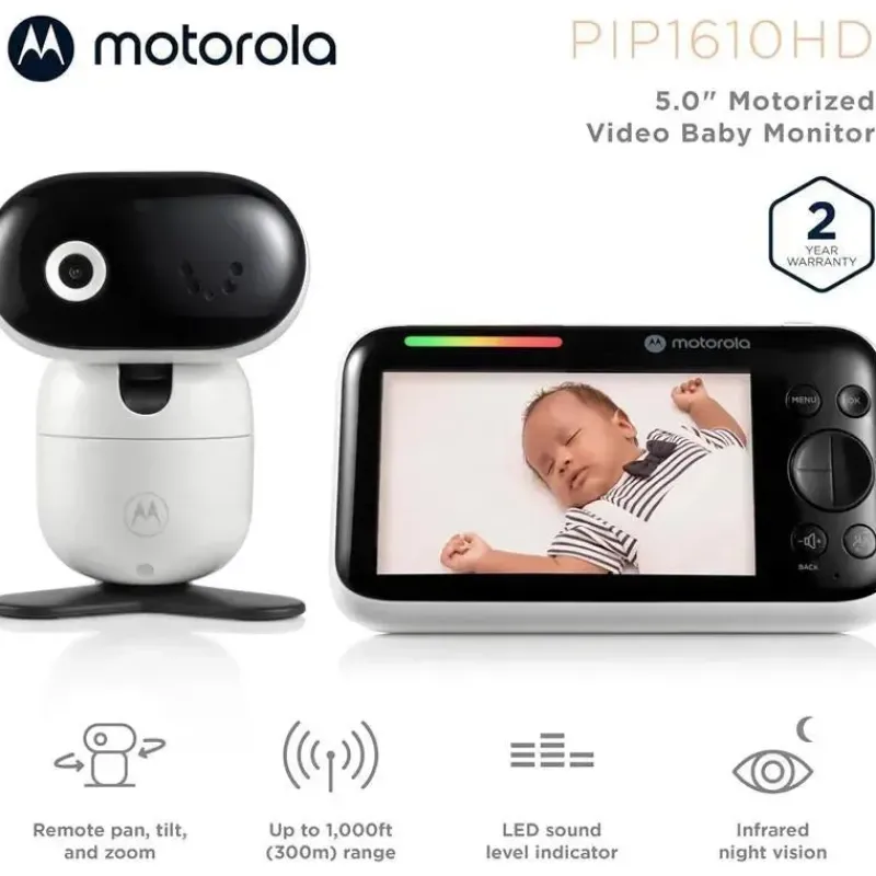 Motorola Wi-Fi Monitors*- 5 Motorized Video Baby Monitor With Camera