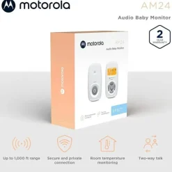 Motorola Audio Monitor*- AM24 Audio Baby Monitor with LCD Screen