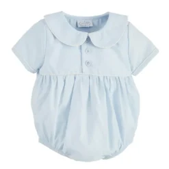 Mud Pie Baby One-Pieces*- Baby Blue Poplin Bubble