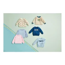 Mud Pie Baby Coats, Sweaters & Jackets*- Baby Boy Baseball Applique Pullover