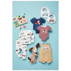 Mud Pie Baby Onesies & Bodysuits*- Baby Boy G Dog Farm Crawler