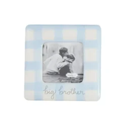 Mud Pie Big & Little Brother*- Baby Boy Gingham Big Bro Frame