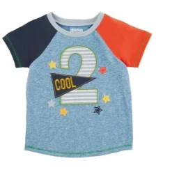 Mud Pie Baby Milestone|Birthday Party*- Baby Boy 2nd Birthday Shirt