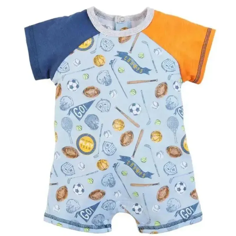 Mud Pie Baby One-Pieces*- Baby Boy Sports Shortall