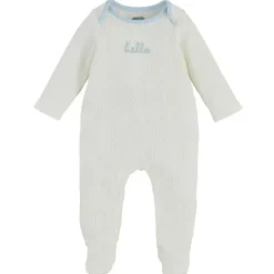 Mud Pie Baby Sleepwear*- Baby Girl Blue Hello Sleeper 6/9M