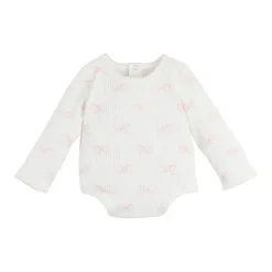 Mud Pie Baby Onesies & Bodysuits*- Baby Girl Bow Print Crawler
