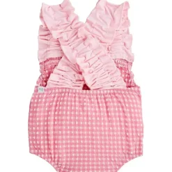 Mud Pie Baby Swimming Clothes*- Baby Girl Children's Pink Crinkle Check
