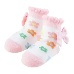 Mud Pie Baby Gloves & Socks*- Baby Girl Daisy Socks, 0/12M