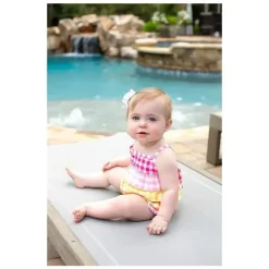 Mud Pie Baby Swimming Clothes*- Baby Girl Gingham Ruffle Swimsuit