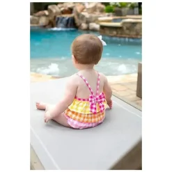 Mud Pie Baby Swimming Clothes*- Baby Girl Gingham Ruffle Swimsuit