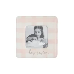 Mud Pie Big & Little Sister*- Baby Girl Gingham Big Sis Frame