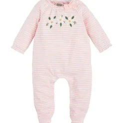 Mud Pie Baby Sleepwear*- Baby Girl Magnolia Applique Sleeper