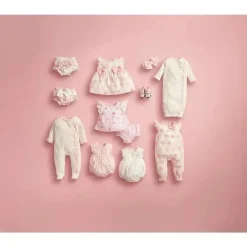 Mud Pie Baby One-Pieces*- Baby Girl Pink Ruffle Bubble