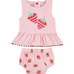 Mud Pie Baby Swimming Clothes*- Baby Girl Strawberry Two-Piece Swimsuit