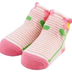 Mud Pie Baby Gloves & Socks*- Baby Girl Striped Flower Socks