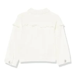 Mud Pie Baby Coats, Sweaters & Jackets*- Baby Girl White Denim Jacket