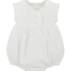 Mud Pie Baby One-Pieces*- Baby Girl White Ruffle Bubble