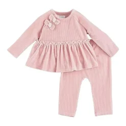 Mud Pie Baby Shorts, Jeans & Pants*- Baby Pink Velour Pant Set