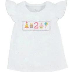 Mud Pie Birthday Party*- Birthday Girl Smocked Two Tunic 2T