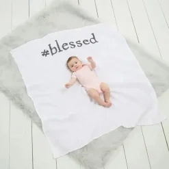 Mud Pie Blankets & Quilts*- Blessed Announcement Blanket