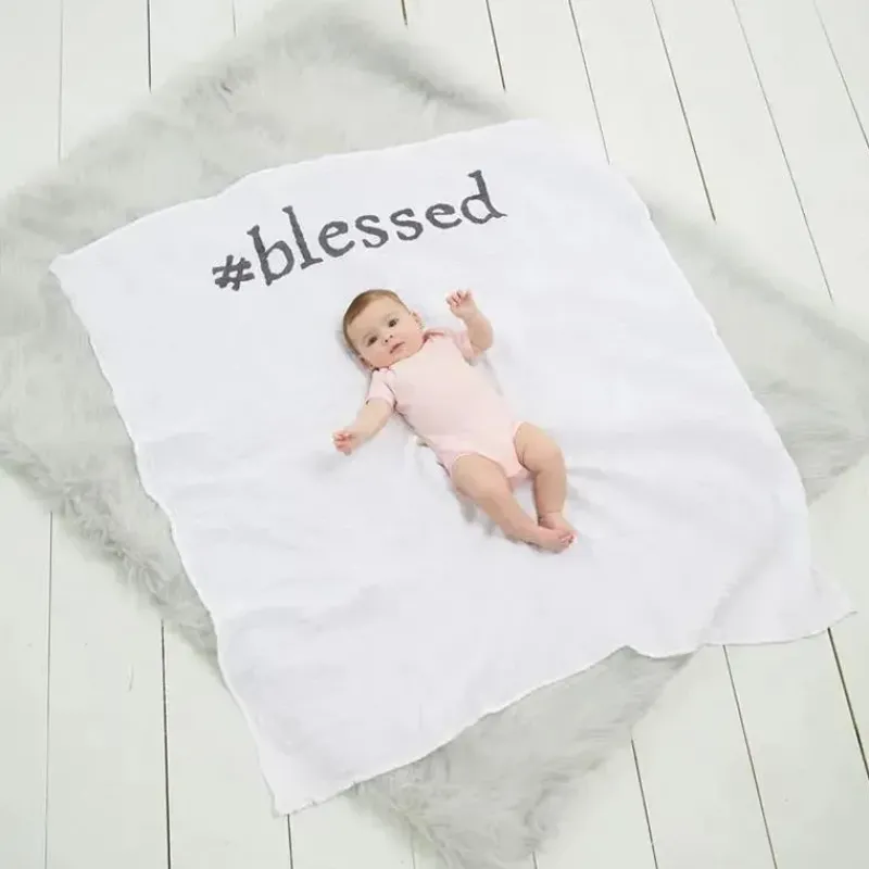 Mud Pie Blankets & Quilts*- Blessed Announcement Blanket