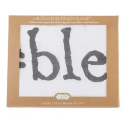 Mud Pie Blankets & Quilts*- Blessed Announcement Blanket