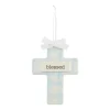 Mud Pie Baptism*- Blue Blessed Keepsake Cross