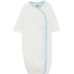 Mud Pie Baby Sleepwear*- Blue Hello World Gown, 0/3M